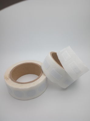 ISO15693 White Blank Small RFID Sticker Tags Roll For Libirary / Warehouse Management