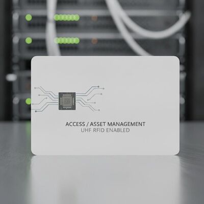 PVC RFID Enabled Card utilizing Imping UHF Chips supporting identification access control and asset management solutions