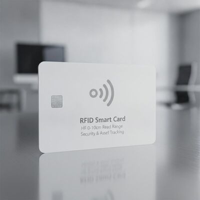 Compatible With Standard RFID Readers RFID Smart Card With HF 0-10cm Read Range And Matt Finish Ideal For Security Management And Asset Tracking