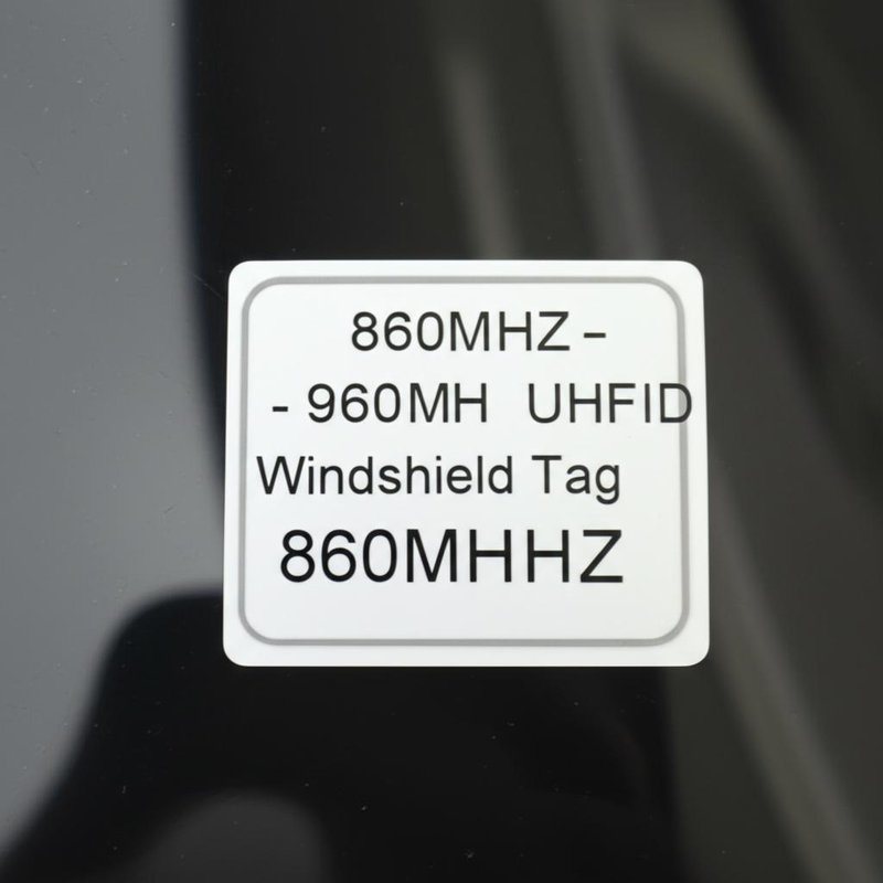 860MHZ - 960MHZ UHF RFID Windshield Tag Number Printing Labeling
