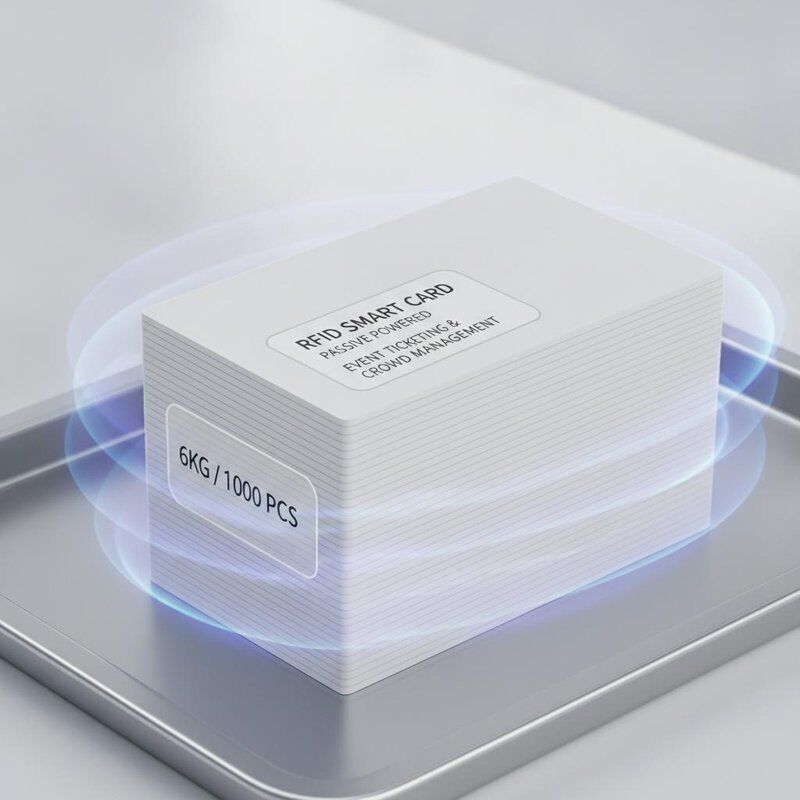 6kg per 1000pcs RFID Smart Card 85.6 by 54 millimeters Passive powered by RFID Reader ideal for event ticketing and crowd management applications