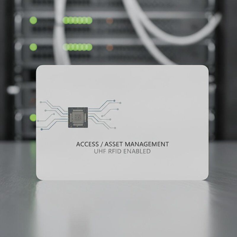 PVC RFID Enabled Card utilizing Imping UHF Chips supporting identification access control and asset management solutions
